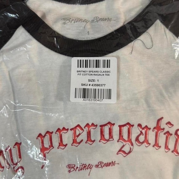 Torrid Brittney Spears "My Prerogative" Tee Size 1 NWT - Picture 3 of 3